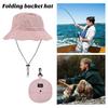 Foldable Bucket Hat with Adjustable Chin Strap Waterproof Quick Dry Sun Hat Women Men Hiking Travel Hat Outdoor Accessories