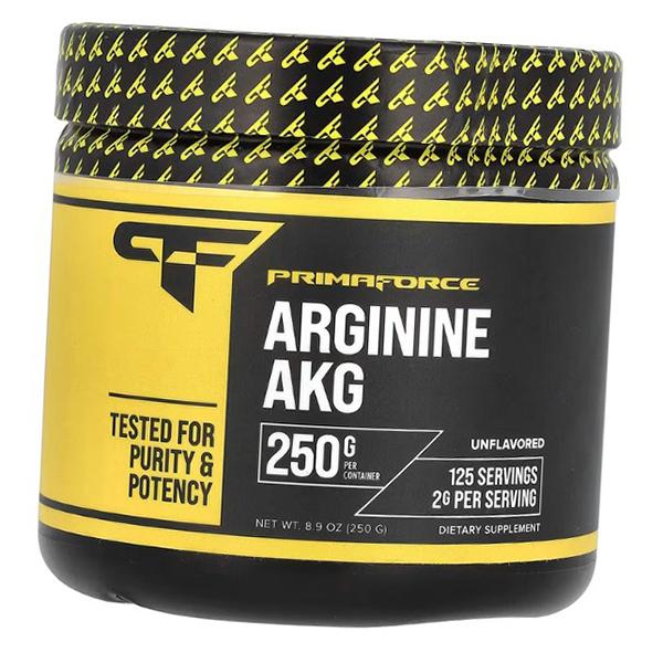 ААКГ, Аргинин Альфа-Кетоглютарат, Arginine AKG, PrimaForce  250г Без вкуса (27107002)