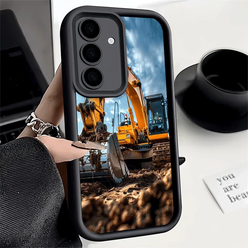 Phone Case for Samsung Galaxy A17 A16 A15 A14 A13 Excavating Machinery Cool A56 A36 A26 A55 A35 A25 A54 A34 A24 A53 A33 A23 A07
