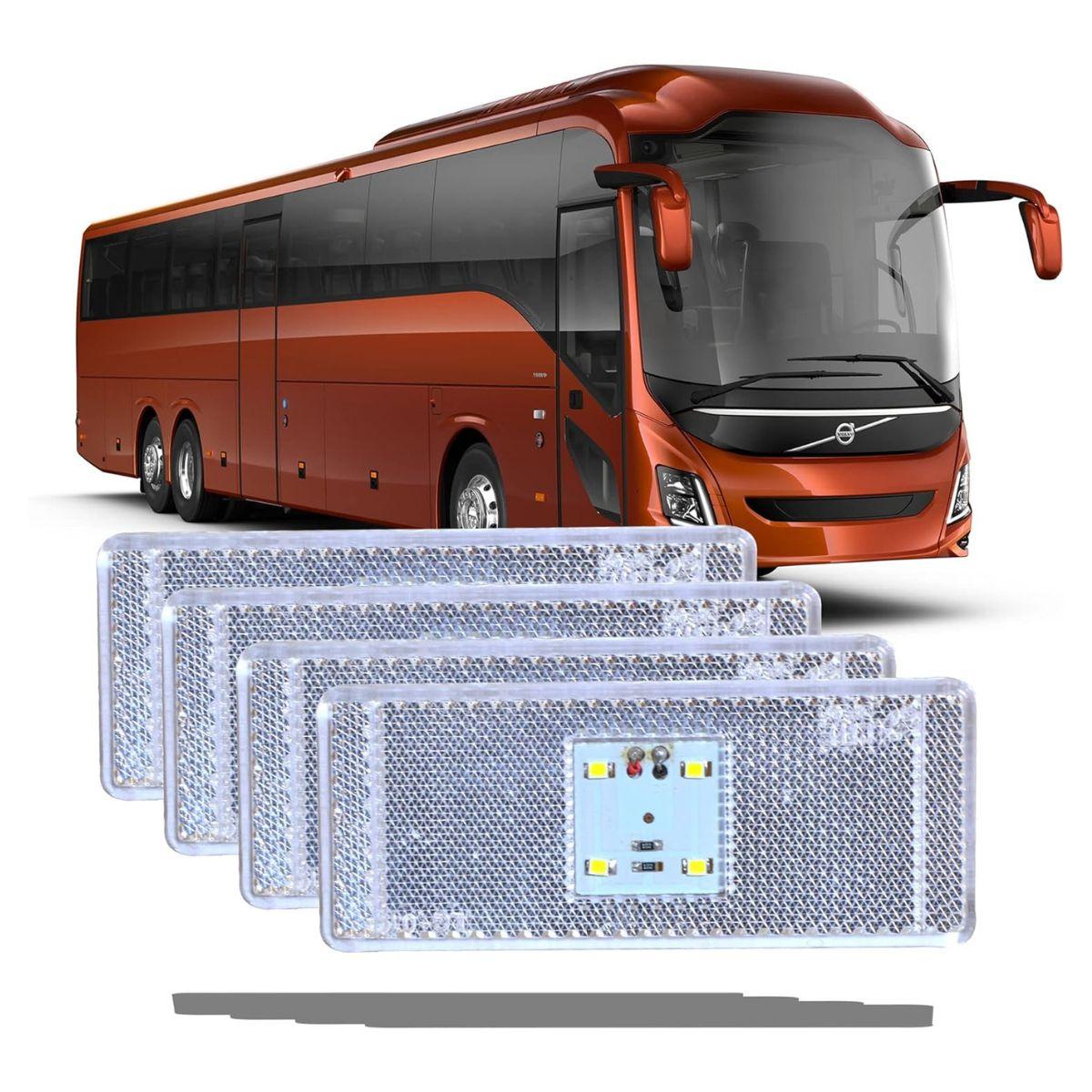 

LED Side Indicator Flasher Lights Parking Lamp Assembly Replacement for Universal For Bus Trucks Trailers Tractors Semi-Trailer Dump Truck (12 Volt)
