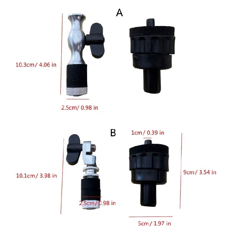 Pedal Clutch Jazz Drum Clutch Cymbal Stand Post Jazz Drum Parts Accessory Metal Silver Color Standard for Drum Cymbal