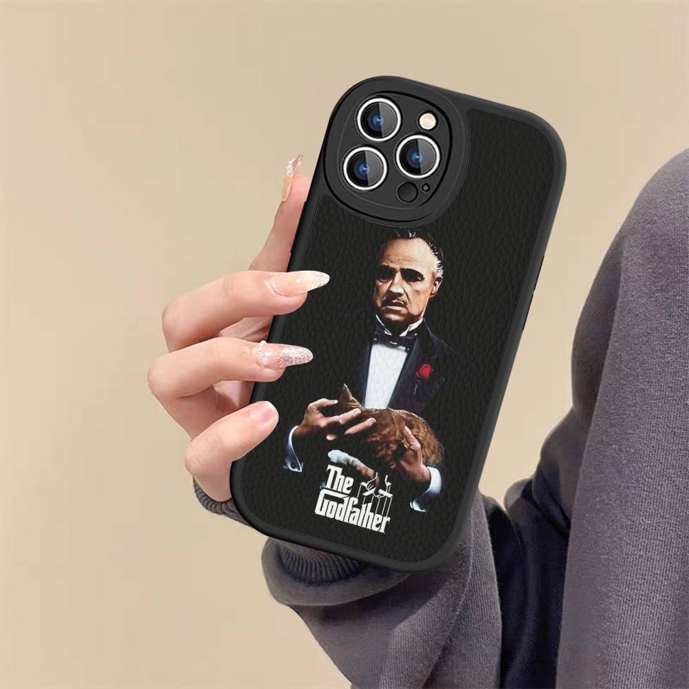United States TV The Godfather Leather Phone Case For Iphone 16 15 14 Plus 13 12 11 Pro Max Case