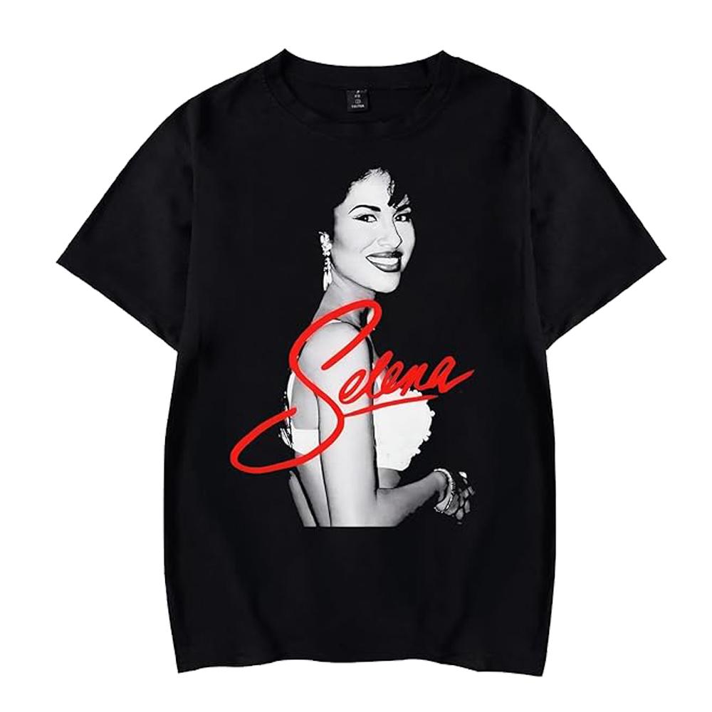 Singer Selena Quintanilla TShirt Women Short Sleeve Cotton Tshirts Casual Summer ONeck Cool Tees Shirt