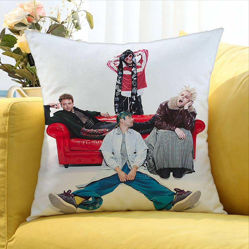 5 SSeconds of Summers 5SOS World Various Sizes Square Pillow Case For Car Home Bedchamber Decor
