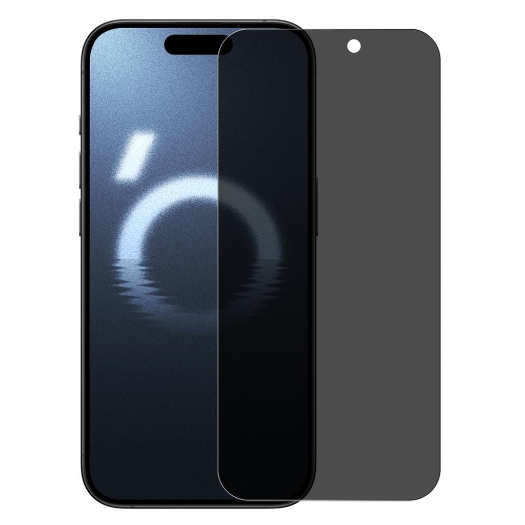 NORTHJO A+ For iPhone 16 Pro HD Screen Protector 2.5D Arc 28 Degree Anti-Spy 0.3mm Tempered Glass Film