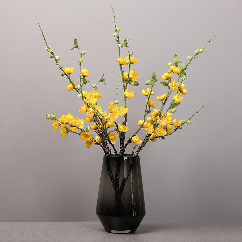 Artificial Cherry Blossom Flower Branches 70cm Silk Peach Spring for Wedding Decora Plum Blossom Wedding Arrangement Accessories