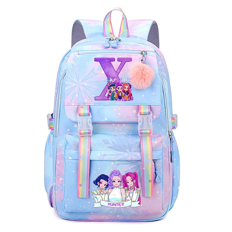 Kpop Demonunter Kids Backpack College Wind Large Capacity Student School Bag