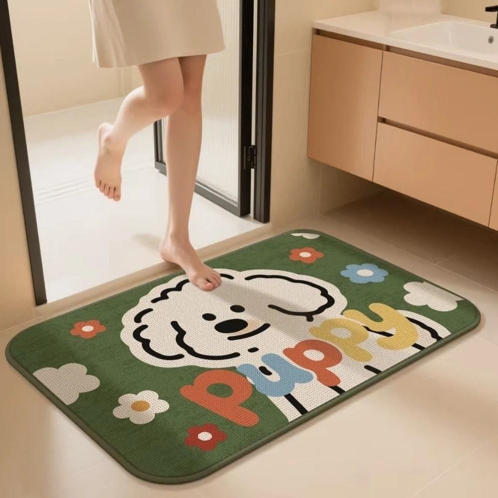 

Anti Slip Entry Doormat Absorbent Absorbent Rug Foot Pad Kitchen Mats Bathroom Style A