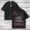 Guts Berserk Graphic T-shirt Manga Print Tshirt Vintage Washed Oversized T Shirt Men Women Clothing Short Sleeve Cotton Soft Tee