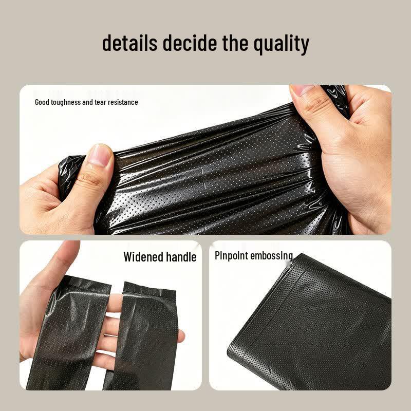 WOLSGIN Black Drawstring Garbage Bags