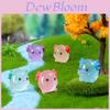 Charming Glow-in-the-dark Chubby Hexagonal Dragon Figurines For Garden Decor