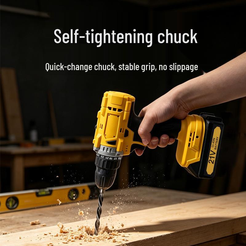 Double Speed Lithium Battery Hand Drill and Electric Screwdriver Set
