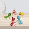 Metal Craft Ant Yard Decor Colorful Cute Insect Wall Sculptures Indoor And Outdoor Colorful Metal Art Decoration