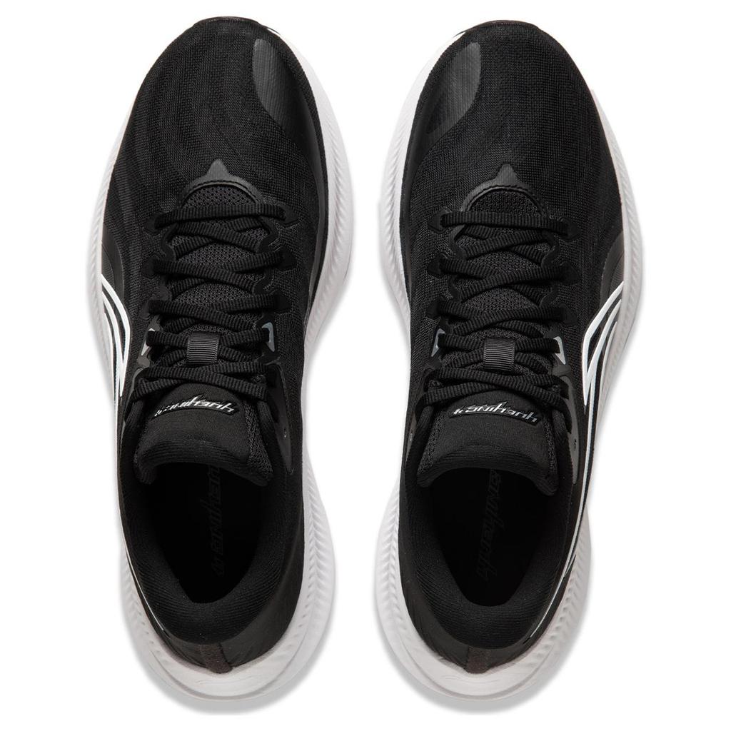 LiNing Cushioning Anti Slip Wear Resistant Breathable Support Rebound Low Top Casual Running Shoes Men's Black