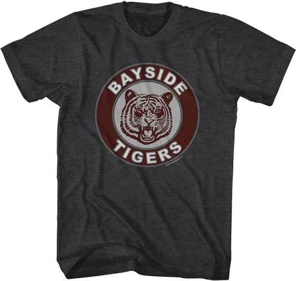 Saved By The Bell TV Show Bayside Tigers School Logo Men s T Shirt 3XL