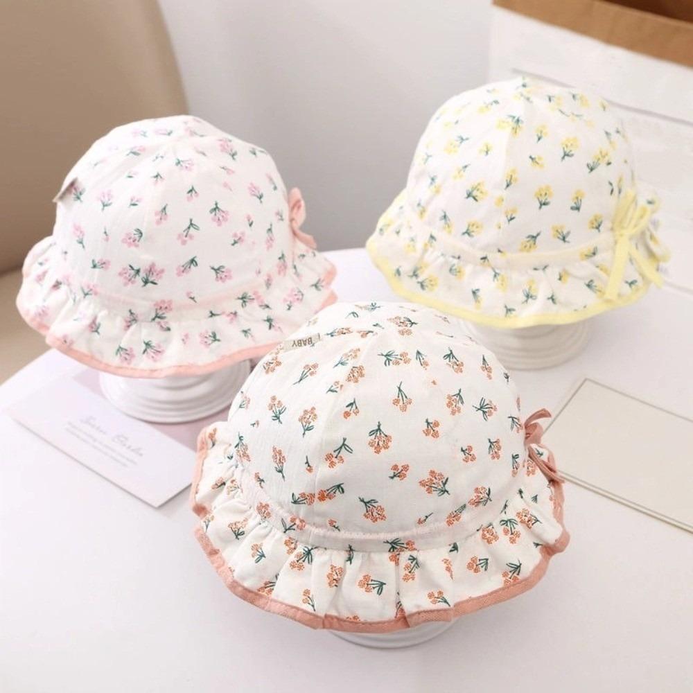 Drawstring Visors Baby Hat Lovely Bow Children Hat Cute Infant Hat  Girl