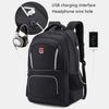 Swiss New Waterproof Men's Backpack 17 Inch Laptop School Student Bags Fashion USB Charging Travel Backpack Women Mochila Male
