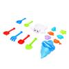 14 PCS Beach Toy Set Sand Tools for Outdoor Play Sandcastle Building Water Pouring Drip Sand Timer Toys for Toddlers