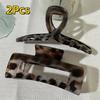 Vintage Leopard Print Hair Claw Clip Large Rectangular Secure Hold Hair Clip for Updos Elegant Hair Accessories Women Headwear