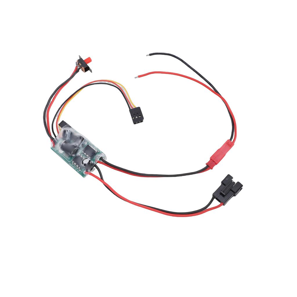 Brushed ESC, SM Plug Electronic Speed Controller with Brake for WPL MN C14 C24 C34 C44 B14 B24 B16 B36 1 16 RC Car