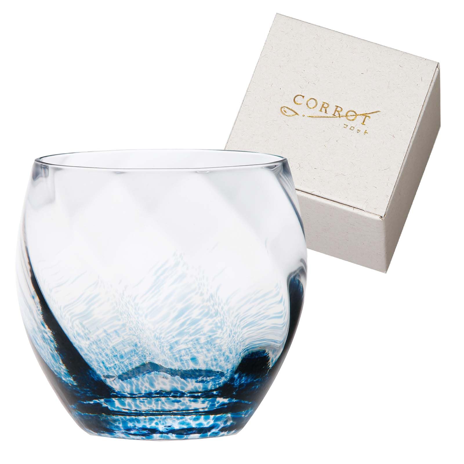 Toyo Sasaki Glass CORROT 10091 in Handmade (Blue) [Made Japan, Glass, 310ml] синий