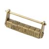 Antique Zinc Material Password Lock Decorative Craft Combination Padlock Collectible Items