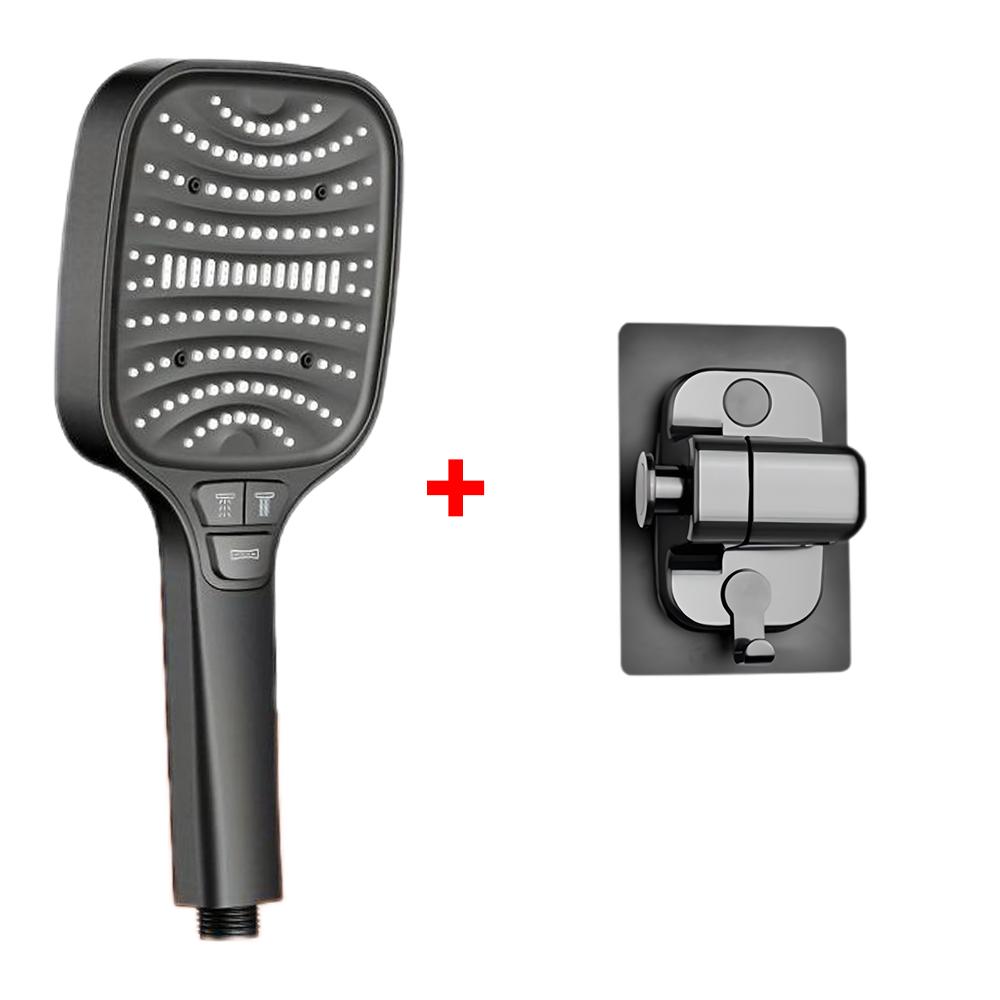 8 Modes Turbo Pressurized Shower Head 12cm Large Panel Water Saving Showerheads Explosion-proof Thickened ABS Filter Shower Head