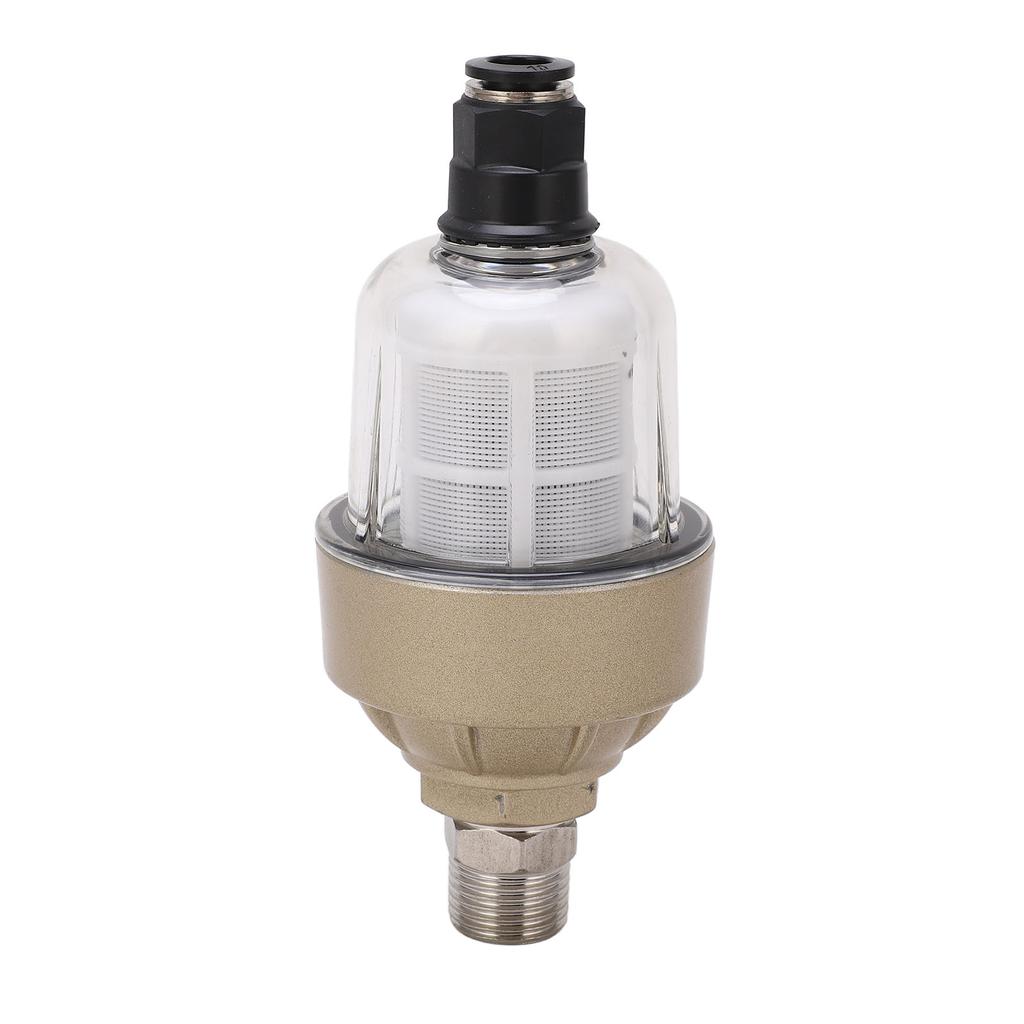G12in Translucent Water Drain Valve Automatic Coolant Drainer Compressed Air Filter Floating Ball
