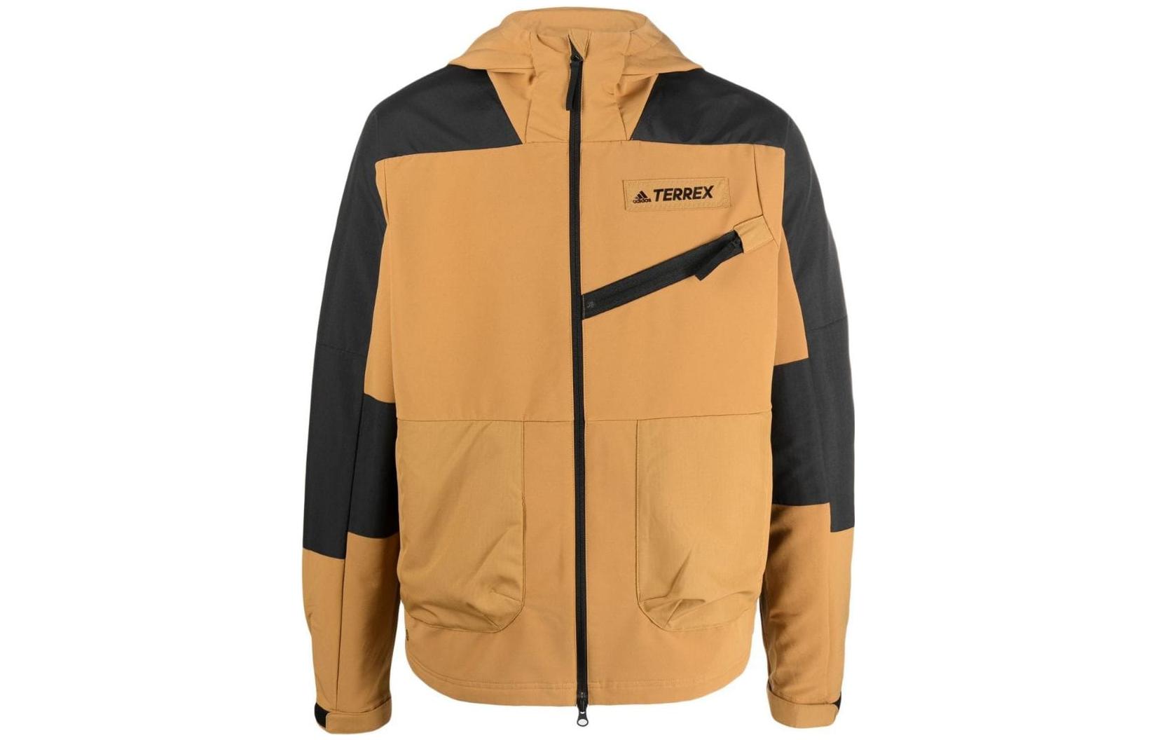 Adidas Terrex Jackets Men s Brown Hooded Moderate Other HE5201 XL
