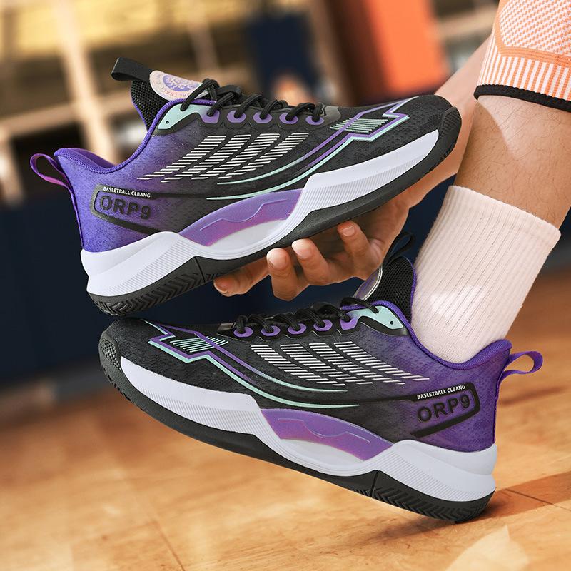 Mandarin duck low-top basketball shoes men's combat boots student adult cement floor actual sports running shoes one piece