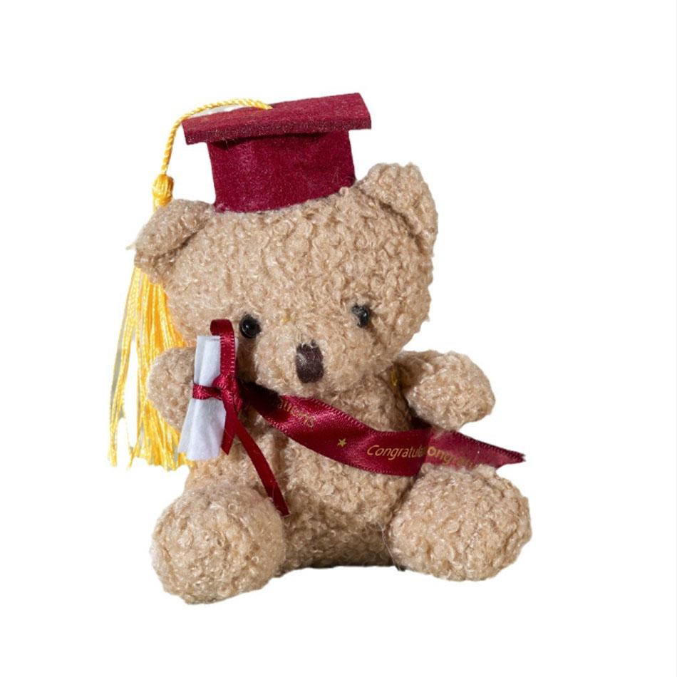 

1/10Pcs 12Cm Doctor Bear Plush Plaything Graduation Stuffed Animal Doll With Cap And Gown Cute Student Graduation Educational Present 13-14cm