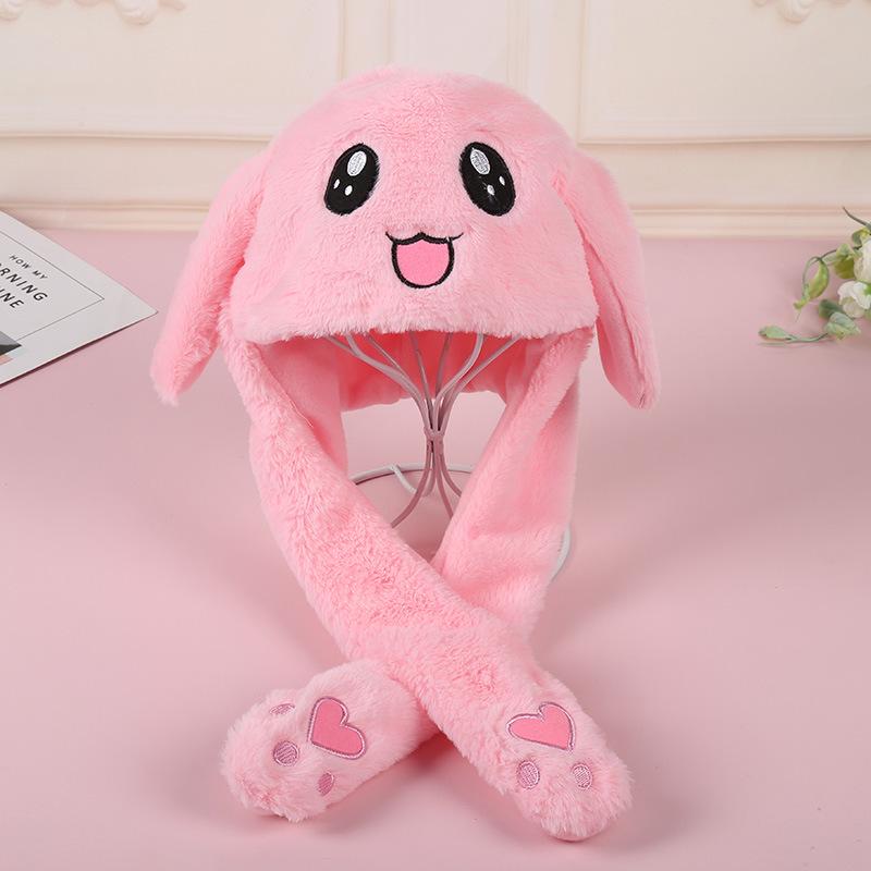 Trendy Korean-Style Bunny Ear Airbag Hat - Cute and Creative, Fashionable for Men and Women, In Stock.