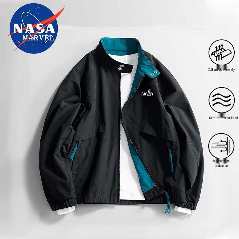 

NASA MARVEL Men s Spring/Autumn Baseball Flight Jacket M