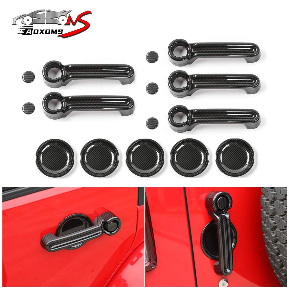 Door Handle Cover Tailgate Handle Trim for 07-17 Jeep Wrangler JK Accessories