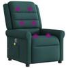 Massage Chair Dark Green Fabric