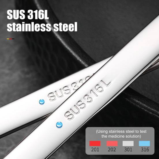 316 Stainless Steel Soup Spoon Cake Dessert Spoon with Long Handle Dishwasher Safe Kids Kitchen Tableware