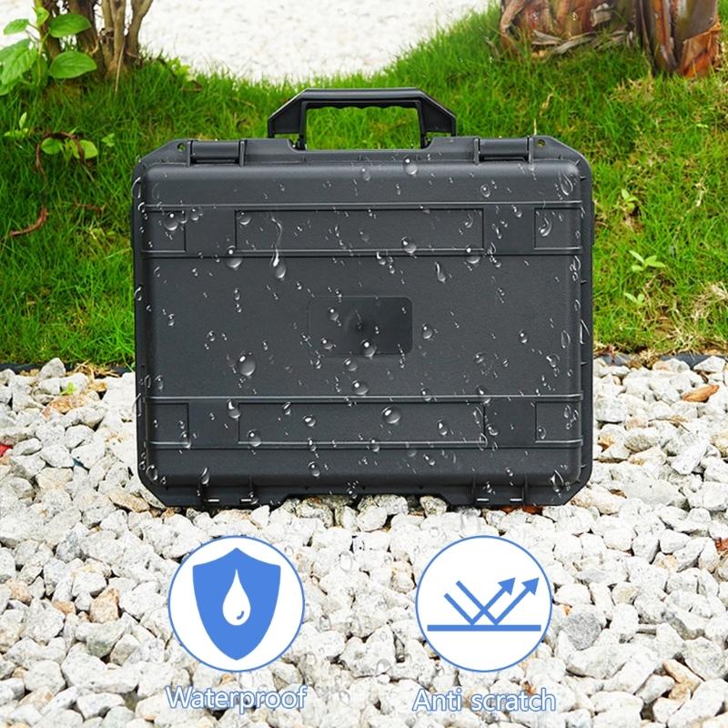 Caixa de Equipamento Rígida à Prova de Choque Bolsa de Armazenamento Protetora com Interior Acolchoado para Quadricóptero Avata 2 Preto