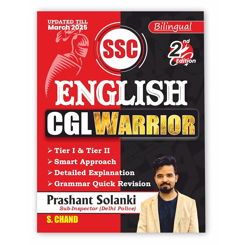 SSC English CGL Warrior (2nd Edition) 2025 2026 Exam Book In Bilingual By Prashant Solanki Updated Till March 2025 SSC Exams (Tier & )