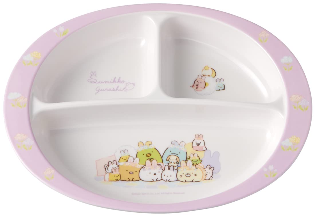 

Skater Melamine Lunch Sumikkogurashi Rabbit Garden Children s Plate, Design, 750ml, M370-A