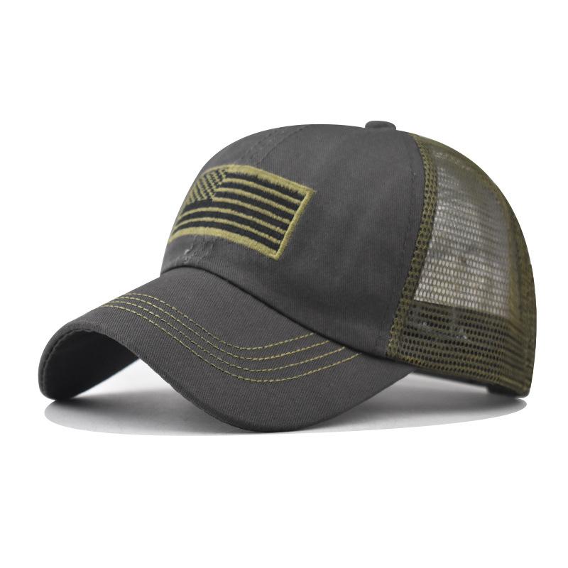 Neue Baseballkappe mit Stickerei der Nationalflagge, klassische atmungsaktive Mesh-Kappe, Unabhängigkeitstag-Baseballkappe