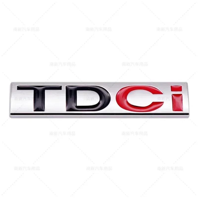 BBBF7 3D Metal TDCI Letters Car Rear Trunk Emblem Badge Sticker Decals For Ford Kuga Explorer Transit Accessories