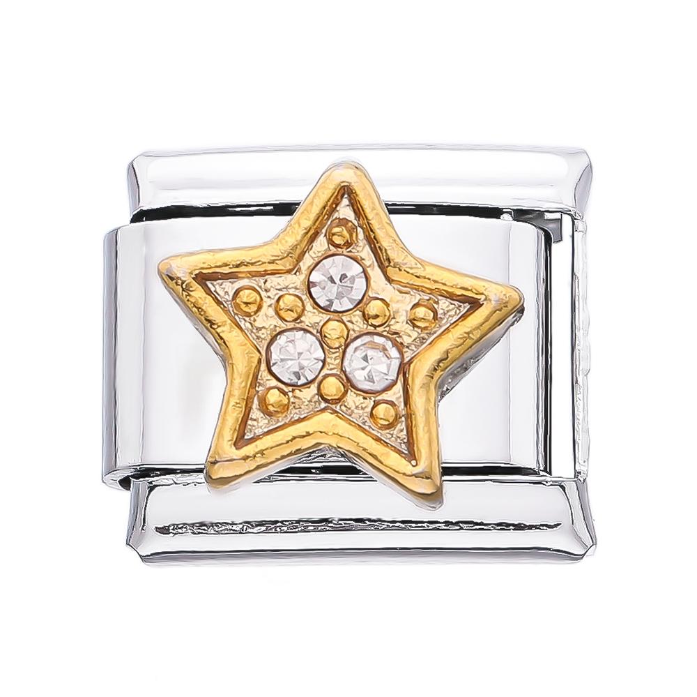 9mm Stainless Steel Pendant Romantic Snowflake Strawberry Wing Italian Charm Elastic Link Chain Fit Bracelet DIY Jewelry Making
