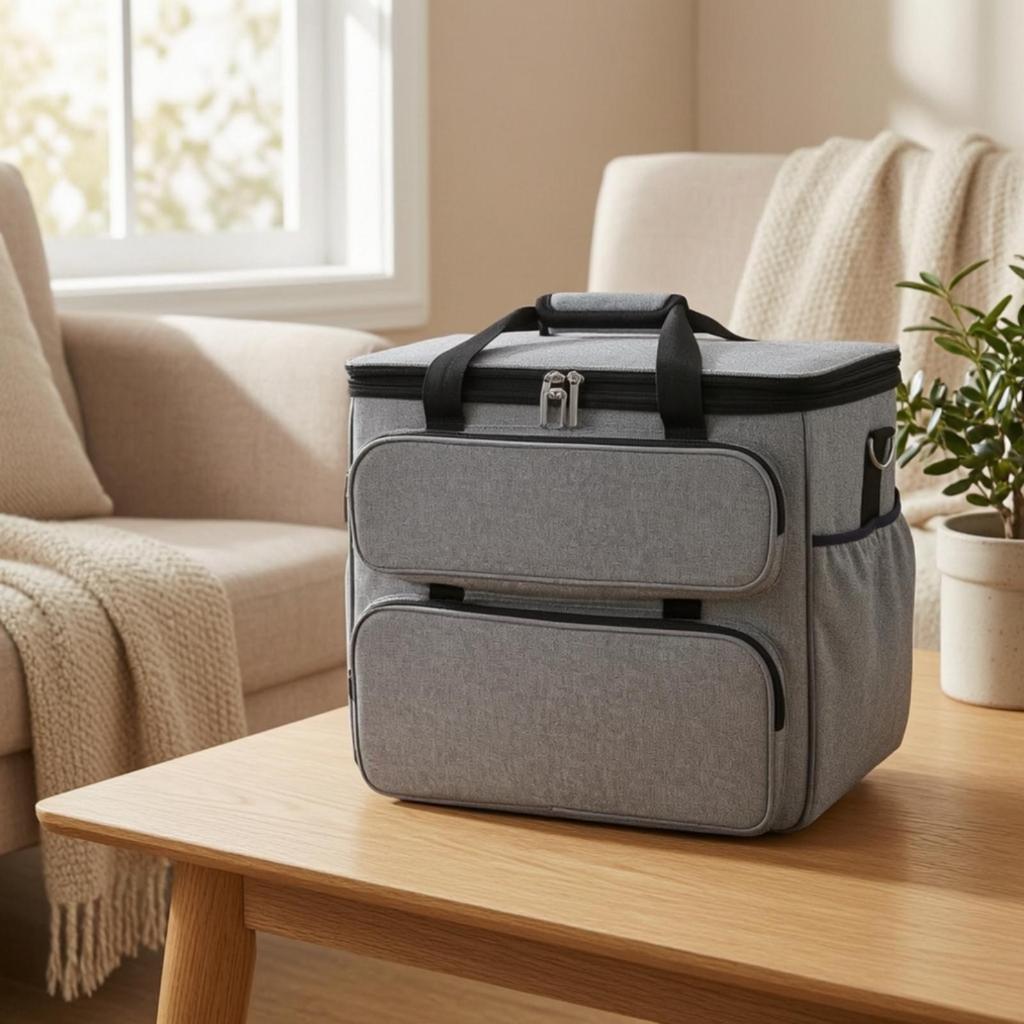 Travel Bag Lightweight Sewing Machine Storage with Multiple Pockets Tough