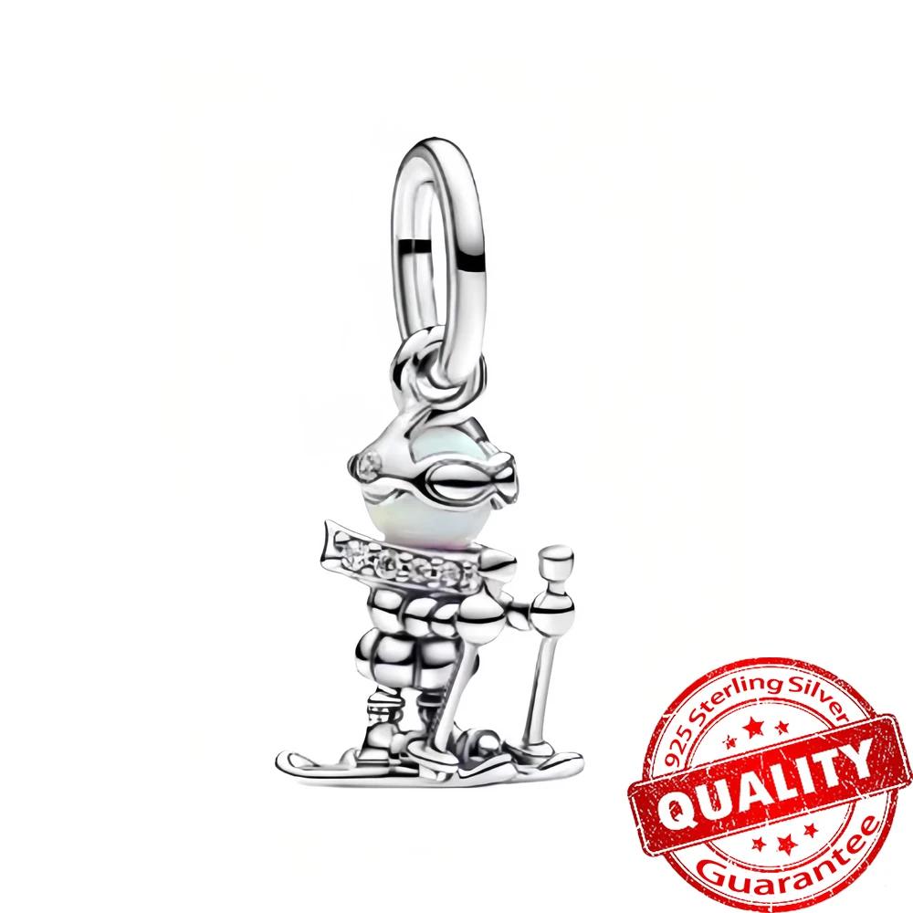 Exquisite Copper Snowflakes Snowman Penguin Fireplace Charms Fit Diy Bracelet Necklace Winter Season Accessories