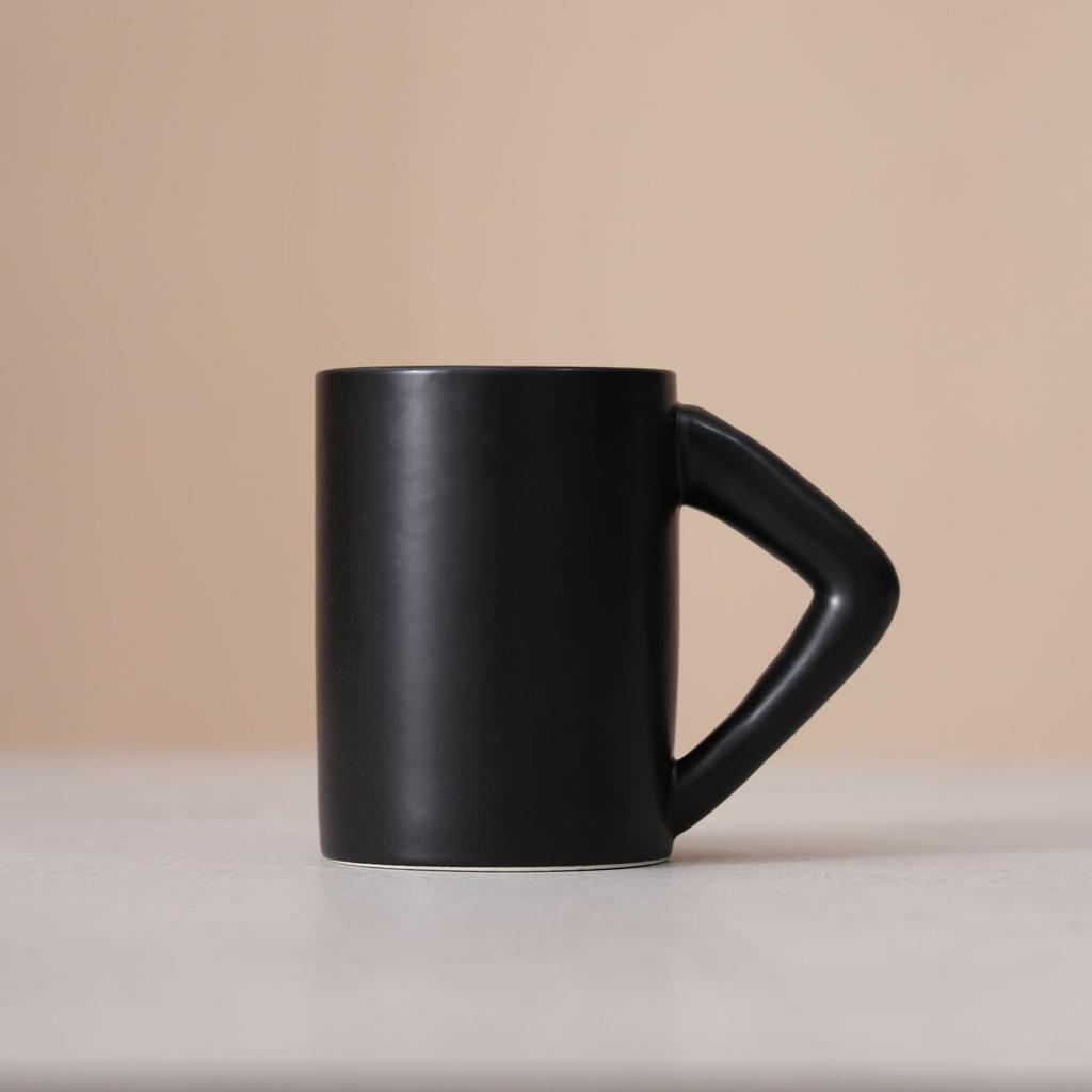 Ceramic Coffee Cup Large Capacity Macaron Color Mug Irregular Latte Cup