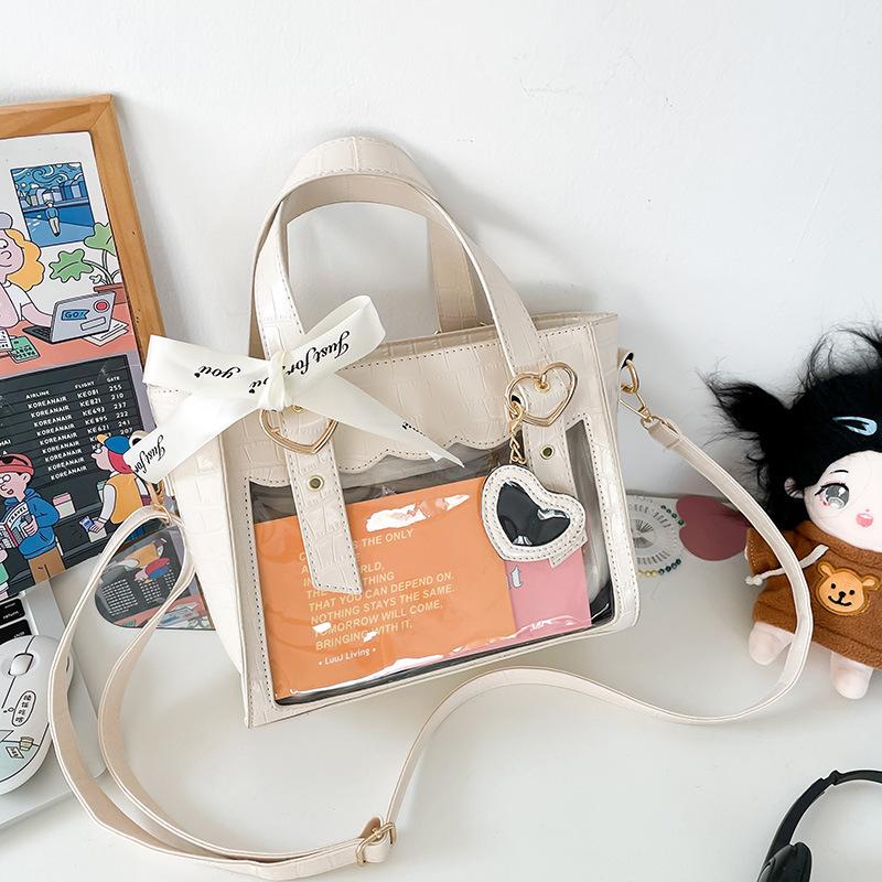 

Нова модна сумка для болю Ba Chi Bag Сумочка з кам яним візерунком Сумка для ляльок на дисплеї Студентська сумка через плече Прозора жіноча сумка Love