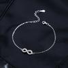 MODIAN D Color Moissanite Lab Created Diamond Bracelet 925 Silver Romantic Exquisite Infinity Love For Women Jewelry