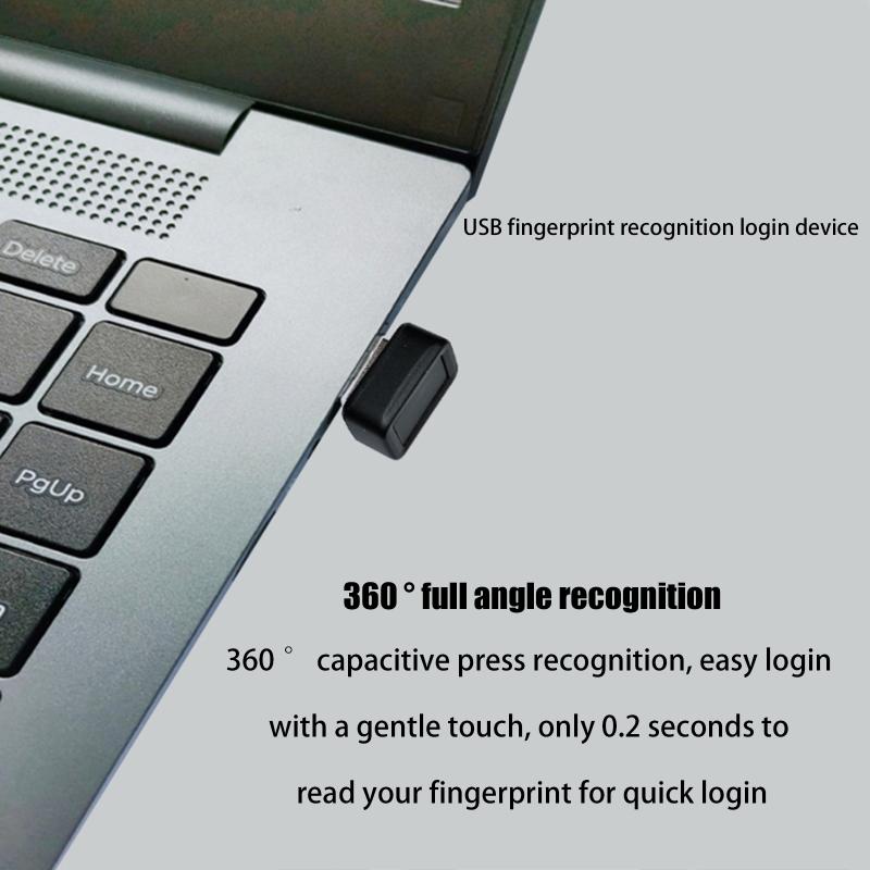 Modul Cititor Amprentă USB Mini Portabil Cheie de Securitate pentru Laptop PC Recunoaștere Amprentă Parolă Deblocare