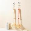Double Sided Bath Brush Long Handle Non-slip Soft Bristle Exfoliating Body Scrubber for Home Daily Bathing 1Pcs