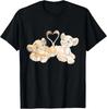 The Lion King Simba And Nala Hearts Black Tshirt
